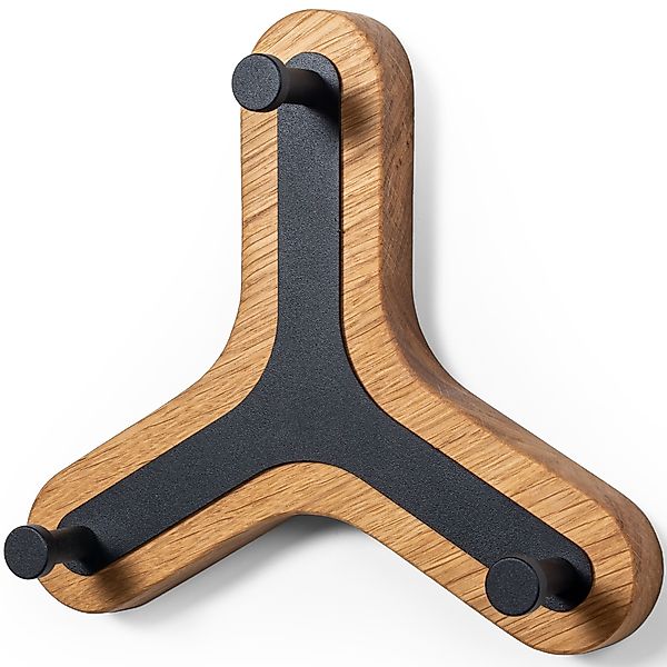 Woodek Design Garderobenhaken HUGO mit 3 günstig online kaufen
