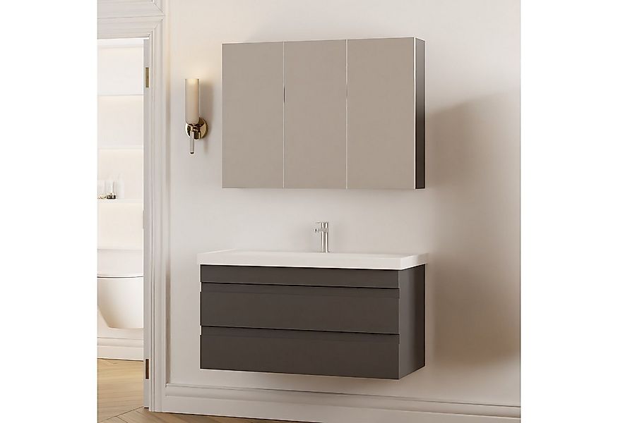 Karen Badmöbel-Set Badmöbel Set Lara 100, (Komplett-Set, Standartmäßig 3-Te günstig online kaufen