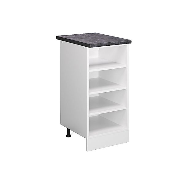 Vicco Küchenregal R-Line Offener Küchenschrank Weiß/Weiß 40 cm AP Anthrazit günstig online kaufen