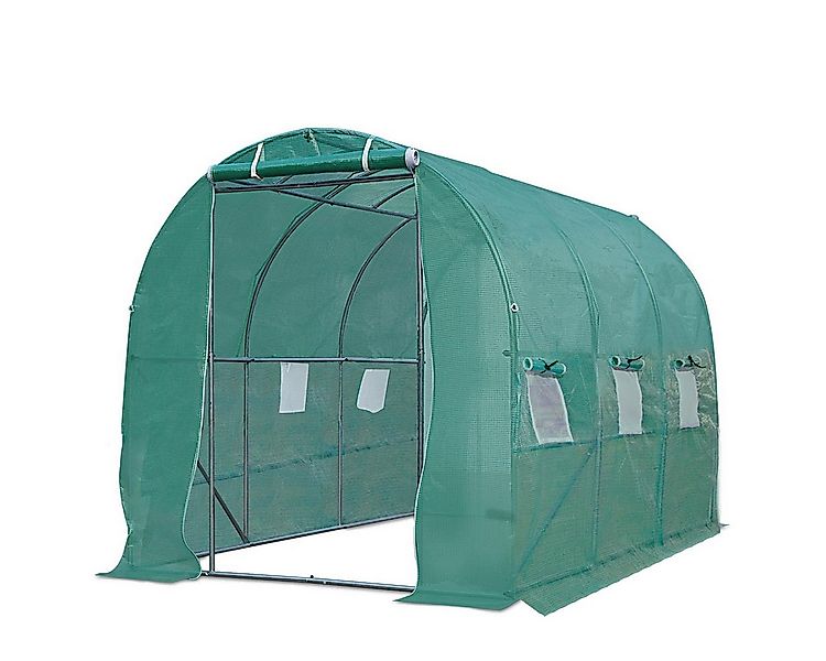 BRAST Foliengewächshaus mit Stahlfundament, 4 Größen, Erdanker, BxTxH: 200 günstig online kaufen