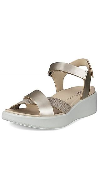 Ecco Flowt (Vollnarb und Nubukleder) gold/weiss Damen Sandale günstig online kaufen