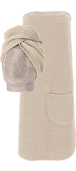 Vossen Kilt »Wellness Set, ideal für Sauna & Spa, Hotelbademantel, Morgenma günstig online kaufen