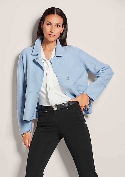 MADELEINE Kurzblazer Wollblazer mit Klappkragen und Pattentaschen Modischer günstig online kaufen