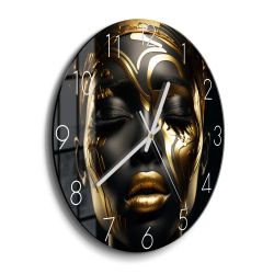 DEQORI Wanduhr 'Göttin des Goldes' (Glas günstig online kaufen