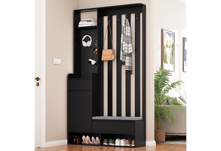 Flieks Garderobenständer, (1 St., H180/B100/T35 cm), Garderoben-Set mit gep günstig online kaufen