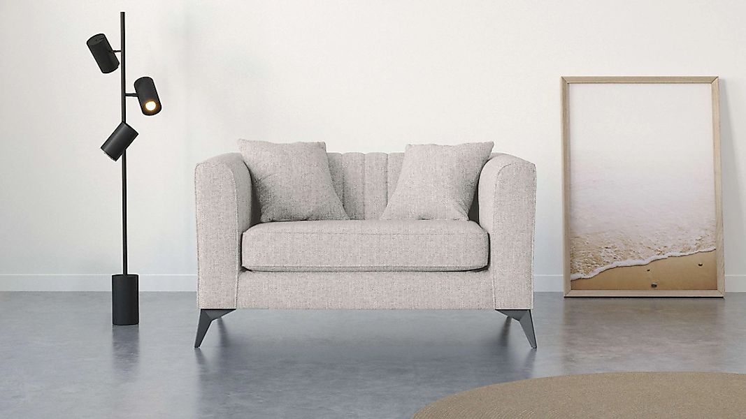 Home affaire Loveseat "MATTHEW Loungesessel, Maße B/T/H: 130/86/74 cm" incl günstig online kaufen