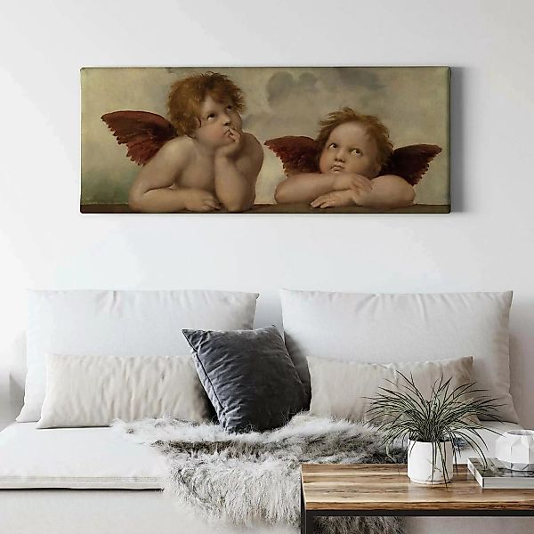 Bricoflor Putte Bild Auf Leinwand Wandbild Mit Engeln Ideal Für Schlafzimme günstig online kaufen