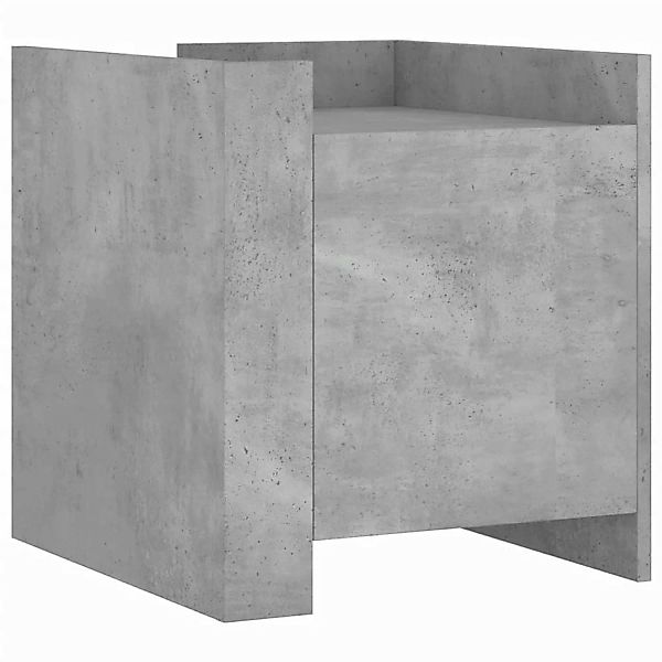 vidaXL Nachttisch Betongrau 45x50x50 cm Holzwerkstoff Modell 1 günstig online kaufen