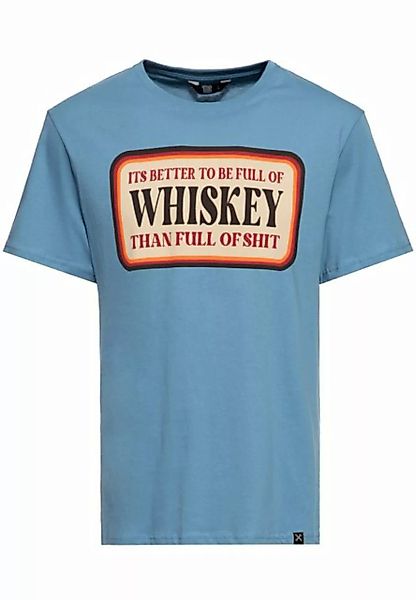 KingKerosin Print-Shirt Whiskey (1-tlg) mit Print auf Vorder- und Rückseite günstig online kaufen