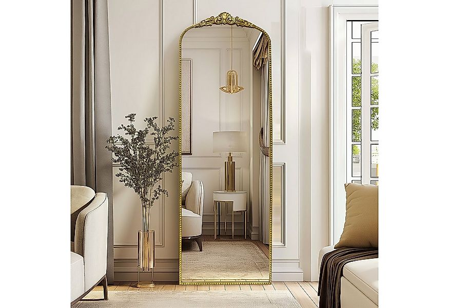 G-LEAF Spiegel Antiker Spiegel im Barockstil mit Metallrahmen von Perlenver günstig online kaufen