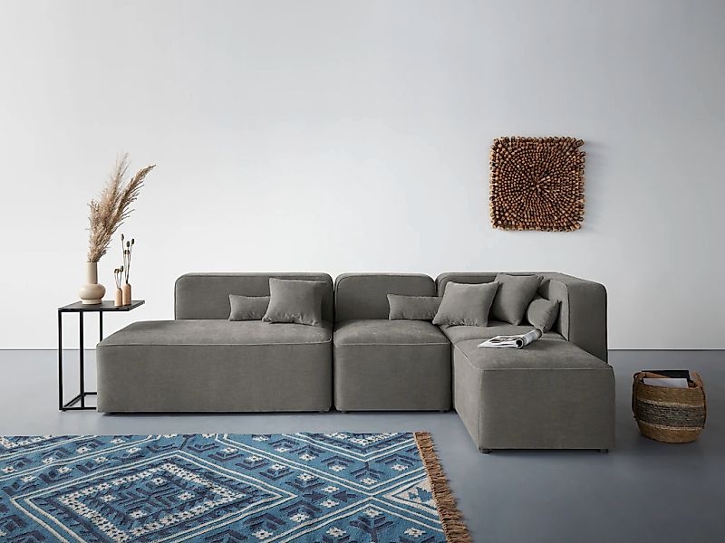 Home affaire Ecksofa "Sundstrup L-Form" Modulserie, individuelle Zusammenst günstig online kaufen