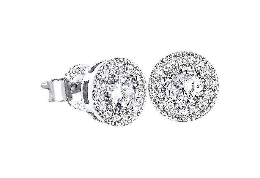 LuxusKollektion Ohrring und Ketten Set Herren Ohrringe Silber 925 Iced Out günstig online kaufen