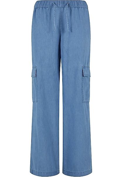 URBAN CLASSICS Cargohose Urban Classics Damen Ladies Light Denim Cargo Pant günstig online kaufen