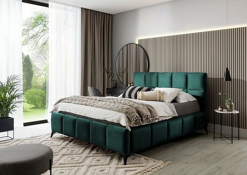 yourhouse24 Polsterbett Mist Bett Doppelbett Bettgestell mit Lattenrost günstig online kaufen