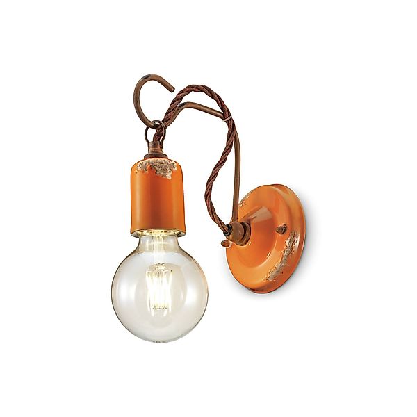 Wandleuchte C665 im Vintage-Stil, orange günstig online kaufen