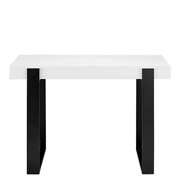 Moderner Design Schreibtisch 110 cm breit Bügelgestell günstig online kaufen