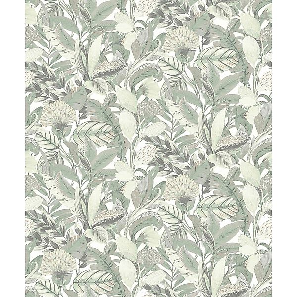 Erismann Vliestapete ELLE Decoration 2 Blätter FOREST grün FSC® günstig online kaufen