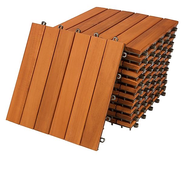 Holzfliese Akazienholz FSC®-zertifiziert 11er-Set 30x30cm günstig online kaufen