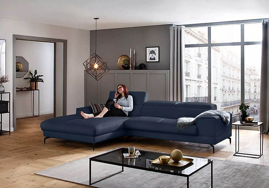 W.SCHILLIG Ecksofa »piedroo, Designsofa mit tollem Sitzkomfort, L-Form«, Ko günstig online kaufen