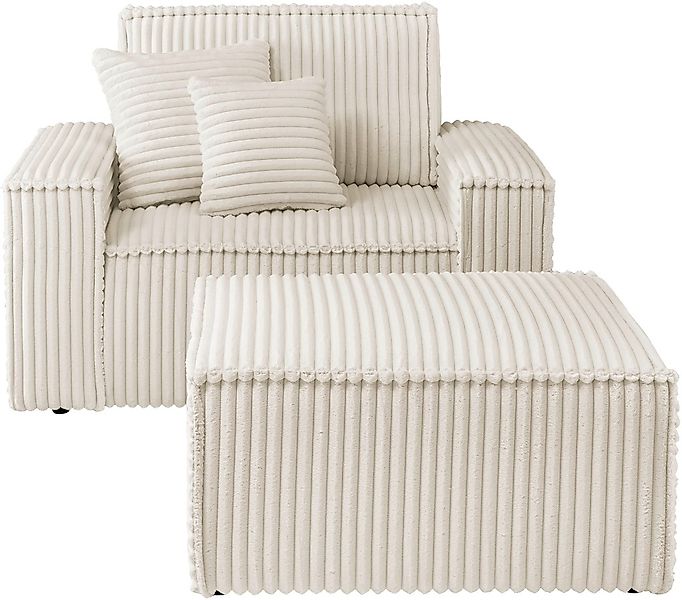 andas Loveseat "Finnley", (2 St.), Loveseat und Hocker im Set, passend zur günstig online kaufen