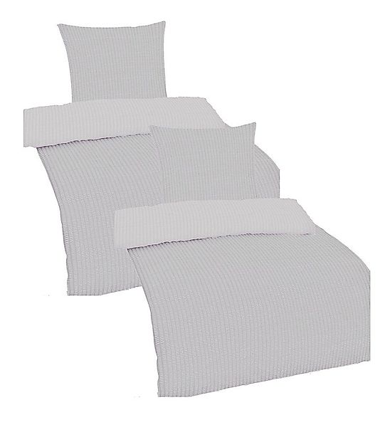 Casa Colori Bettwäsche Seersucker 135x200 Reißverschluss günstig online kaufen