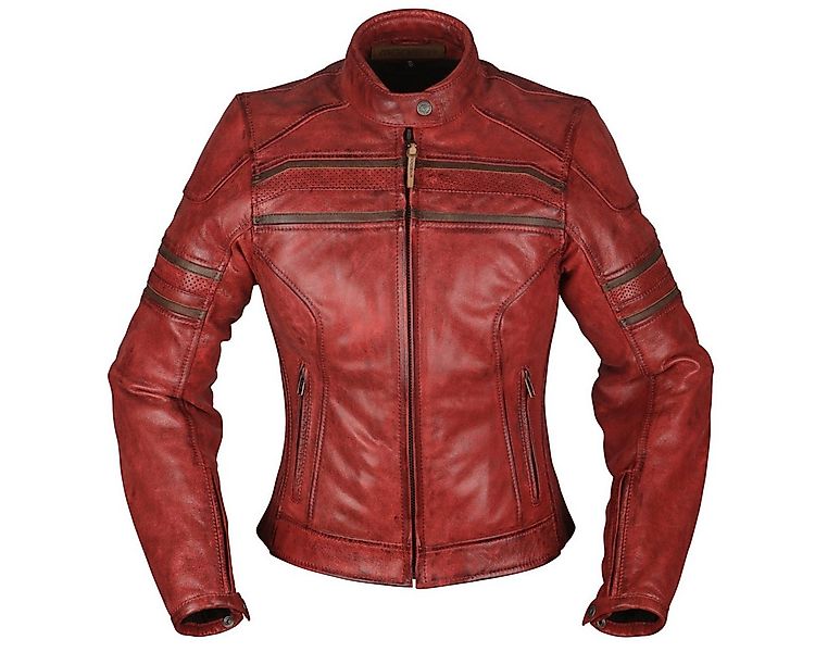 Modeka Motorradjacke Modeka Iona Lady Lederjacke rot atmungsaktiv günstig online kaufen