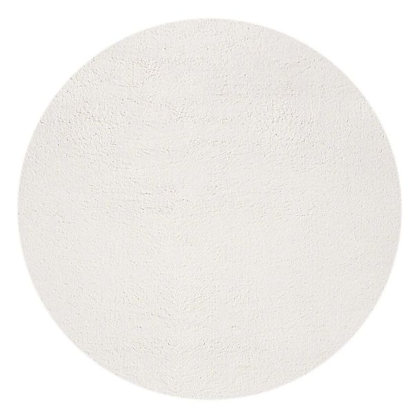 Floornovo Hochflor Teppich Nr. 43 Rund Einfarbig Durchmesser 200 cm günstig online kaufen