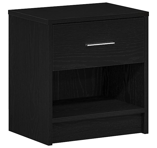 vidaXL Nachttisch Nachttisch mit Schublade Schwarz 39x28x41 cm (1-St) günstig online kaufen