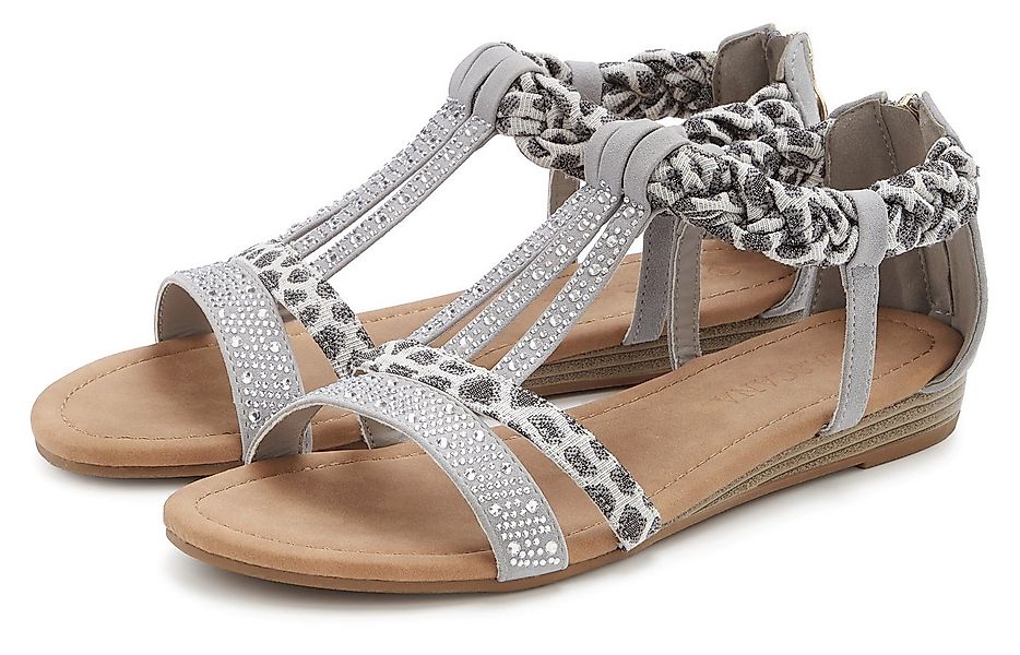 LASCANA Sommerschuh, Sandalette, offener Schuh, Sandale mit aufwendiger Ver günstig online kaufen