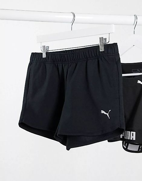 Puma – Active Essentials Training – Shorts mit Logo in Schwarz günstig online kaufen