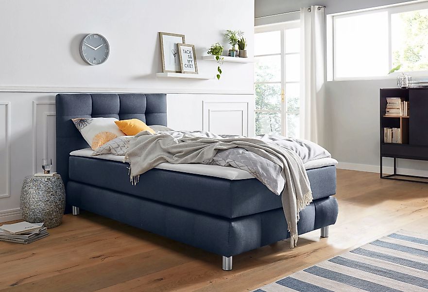 andas Boxspringbett "Salo", incl. Topper, 6 Breiten, 2 Härtegrade, TFK auch günstig online kaufen