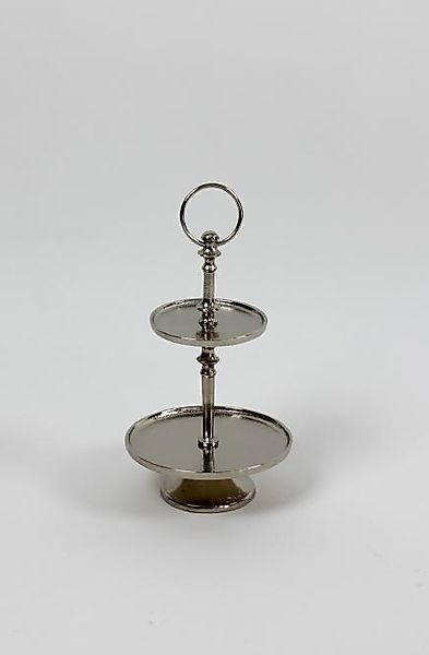 Etagere mit 2 Tellern ca 31 cm hoch von Werner Voss Grau günstig online kaufen