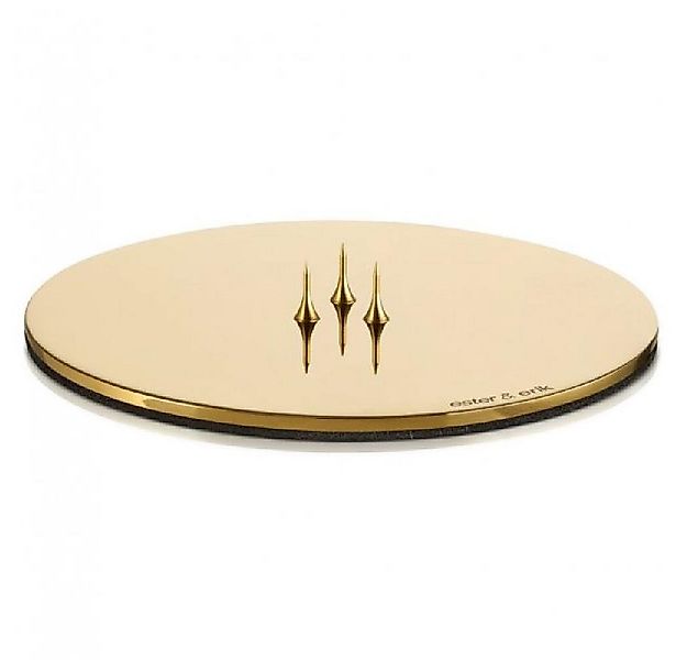 ester & erik Kerzenhalter Kerzenplatte Medium Gold Shiny günstig online kaufen