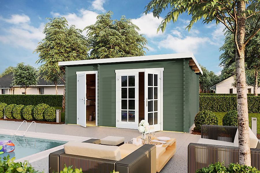 Nordic Holz Gartenhaus "2-Raum Haus Belmont" günstig online kaufen