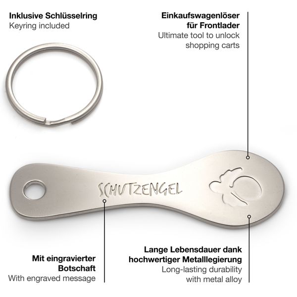 FABACH Schlüsselanhänger Trolley Spoon Einkaufswagenlöser - günstig online kaufen