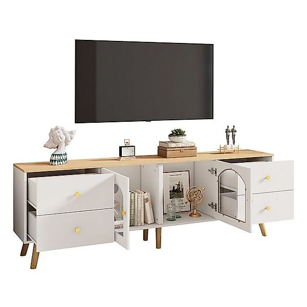 Odikalo TV-Schrank TV-Bank TV-Ständer Sideboard Kommode TV-Tisch Stauraum 2 günstig online kaufen