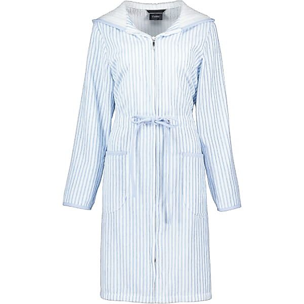 Cawö - Damen Bademantel kurz Kapuze TG RV 6416 - Farbe: mittelblau - 11 - S günstig online kaufen