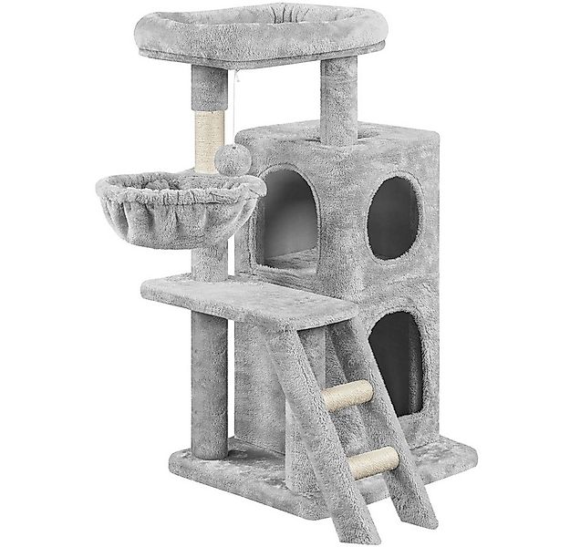 Yaheetech Kratzbaum 94 cm (H), Katzenbaum mit 2 Katzenhöhle, Liegemulde, Hä günstig online kaufen