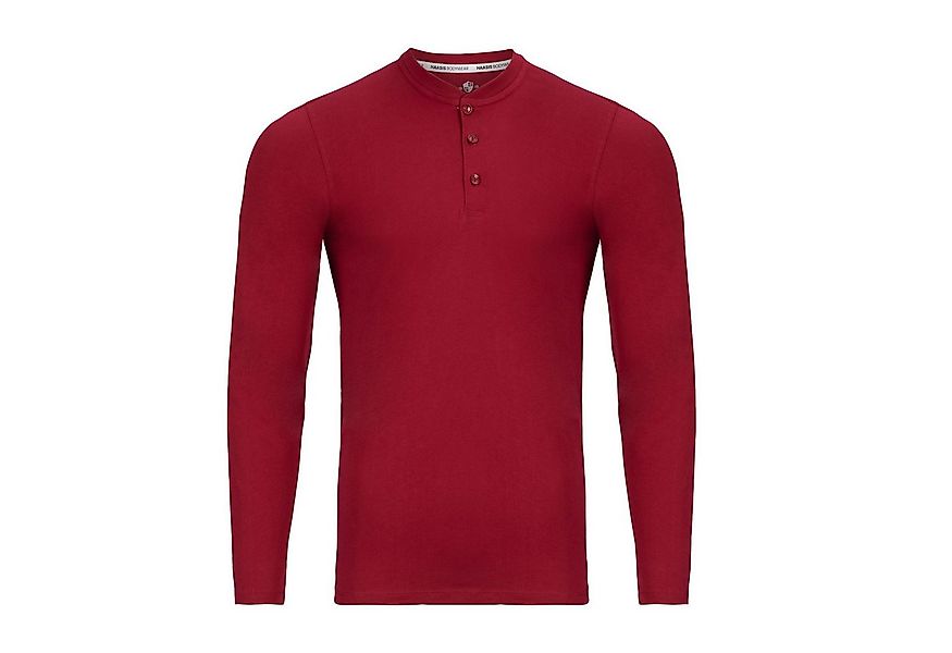 HAASIS Bodywear 1919 Langarmshirt 77114062-weinrot (1-tlg) Hautsympatisches günstig online kaufen