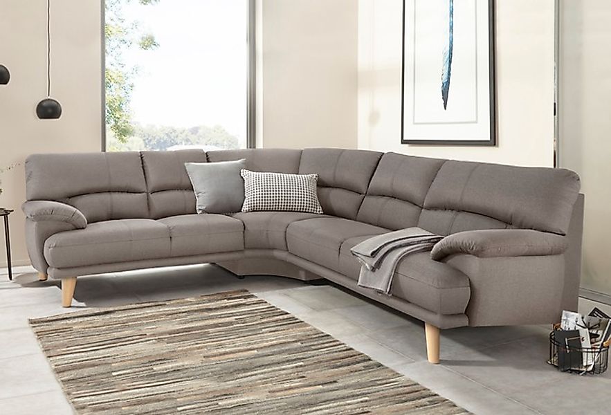 TRENDMANUFAKTUR Polsterecke »Cecilia, italienisches Designsprache, modern u günstig online kaufen