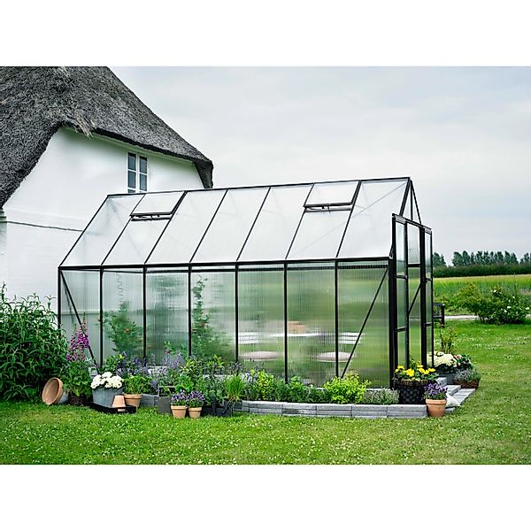 Halls Gewächshaus Magnum 148 Schwarz 11,5 m² günstig online kaufen