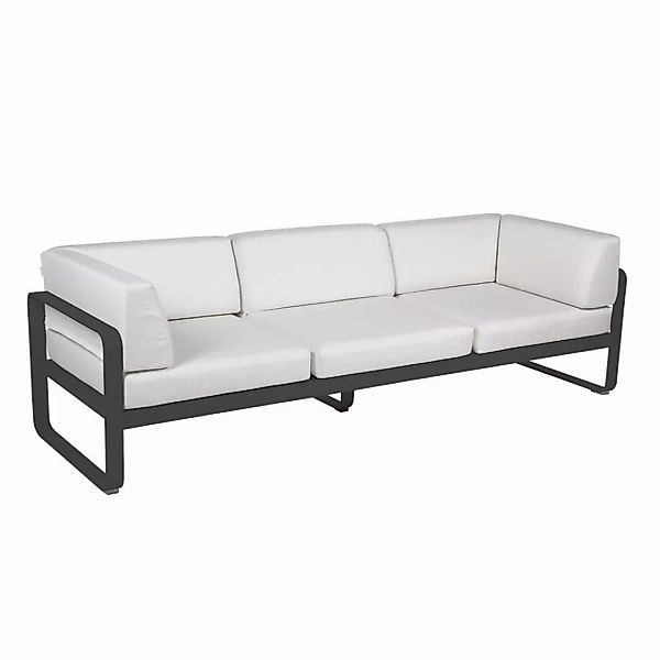 Bellevie 3-Sitzer Club Sofa Outdoor 47 Anthrazit 81 Grauweiß günstig online kaufen