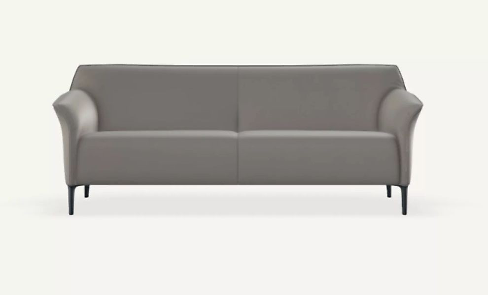 Ledersofa Grau 3-Sitzer 198 cm breit von Leolux Mayon günstig online kaufen