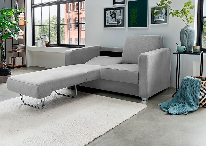 INOSIGN Schlafsofa »Mia«, mit 2 Einzelauszügen als Längsschläfer günstig online kaufen