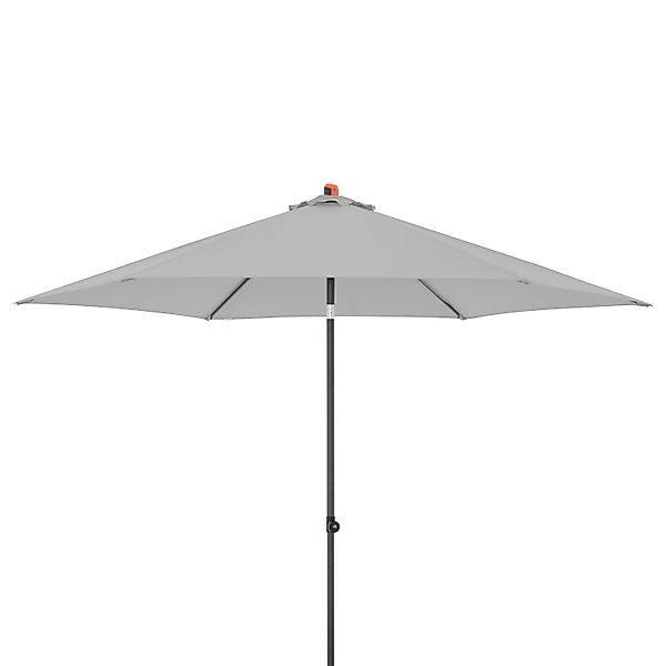 Doppler Marktschirm MyZone Ø 300 cm Hellgrau mit Knickfunktion günstig online kaufen
