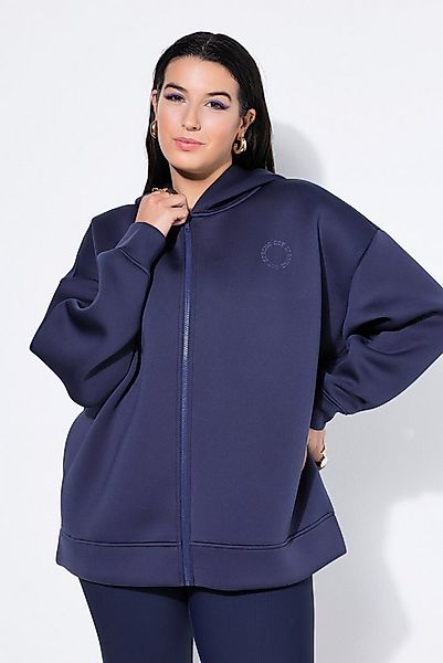 Studio Untold Sweatjacke Scuba-Jacke Oversize Shape Kapuze toniger Print günstig online kaufen