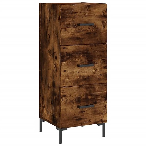 vidaXL Sideboard Räuchereiche 34,5x34x90 cm Holzwerkstoff 828609 günstig online kaufen