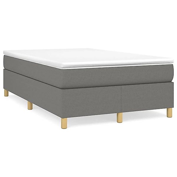 vidaXL Boxspringbett Dunkelgrau 120x200 cm Stoff1397626 günstig online kaufen