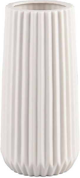 MIRRORS AND MORE Dekovase RUFFLE (1 St), Schlichte, zeitlose Dekovase günstig online kaufen