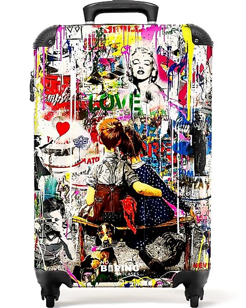 NoBoringSuitcases.com© Hartschalen-Trolley Bekannte Kunstwerke als bunte günstig online kaufen